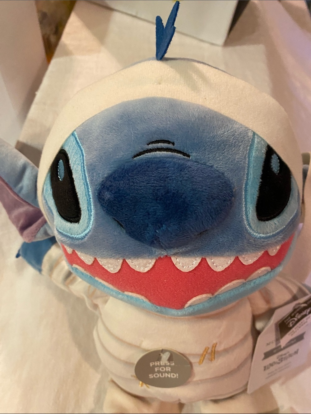 Disney Mummy Stitch Plush with Cream Striped Mummy Outfit - Picture 5 of 8